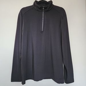 Greg Norman Golf PlayDry ¼ Zip Long Sleeve MockNeck Pullover Stretch Performance